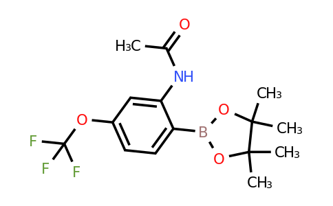 CAS 1150271-56-9 | N-(2-(4,4,5,5-Tetramethyl-1,3,2-dioxaborolan-2-yl)-5-(trifluoromethoxy)phenyl)acetamide