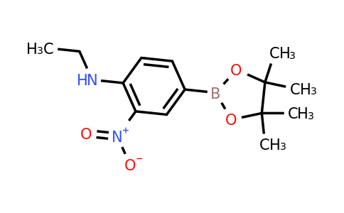 CAS 1150271-70-7 | N-Ethyl-2-nitro-4-(4,4,5,5-tetramethyl-1,3,2-dioxaborolan-2-yl)aniline