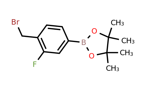 CAS 1150271-74-1 | 2-(4-(Bromomethyl)-3-fluorophenyl)-4,4,5,5-tetramethyl-1,3,2-dioxaborolane