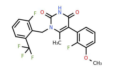 CAS 1150560-59-0 | 5-(2-Fluoro-3-methoxyphenyl)-1-(2-fluoro-6-(trifluoromethyl)benzyl)-6-methylpyrimidine-2,4(1H,3H)-dione