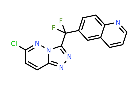 CAS 1151800-43-9 | 6-((6-Chloro-[1,2,4]triazolo[4,3-b]pyridazin-3-yl)difluoromethyl)quinoline