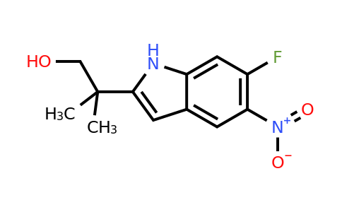 CAS 1152311-78-8 | 2-(6-fluoro-5-nitro-1H-indol-2-yl)-2-methylpropan-1-ol