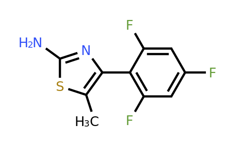 CAS 1152502-56-1 | 5-Methyl-4-(2,4,6-trifluorophenyl)-1,3-thiazol-2-amine