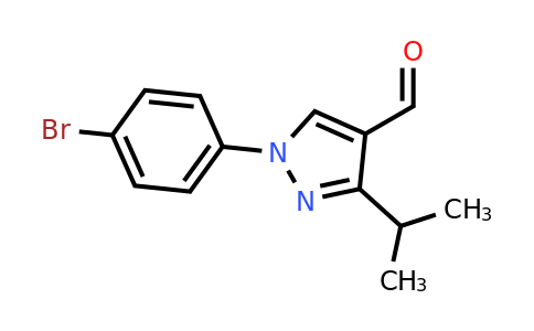 CAS 1152504-95-4 | 1-(4-bromophenyl)-3-(propan-2-yl)-1H-pyrazole-4-carbaldehyde