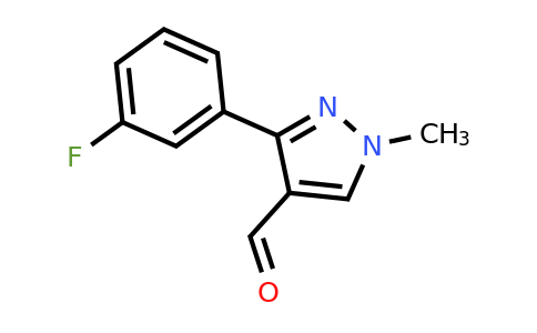 CAS 1152508-36-5 | 3-(3-fluorophenyl)-1-methyl-1H-pyrazole-4-carbaldehyde