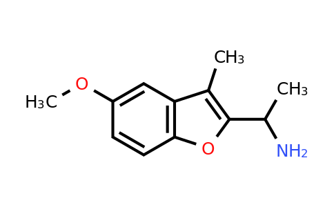 CAS 1152518-91-6 | 1-(5-Methoxy-3-methyl-1-benzofuran-2-yl)ethan-1-amine