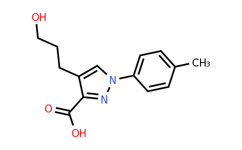 CAS 1152520-08-5 | 4-(3-Hydroxypropyl)-1-(4-methylphenyl)-1H-pyrazole-3-carboxylic acid