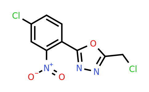 CAS 1152521-09-9 | 2-(4-Chloro-2-nitrophenyl)-5-(chloromethyl)-1,3,4-oxadiazole