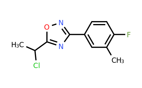 CAS 1152532-51-8 | 5-(1-Chloroethyl)-3-(4-fluoro-3-methylphenyl)-1,2,4-oxadiazole