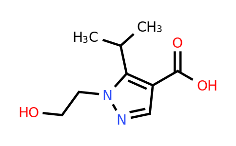 CAS 1152538-22-1 | 1-(2-Hydroxyethyl)-5-(propan-2-yl)-1H-pyrazole-4-carboxylic acid