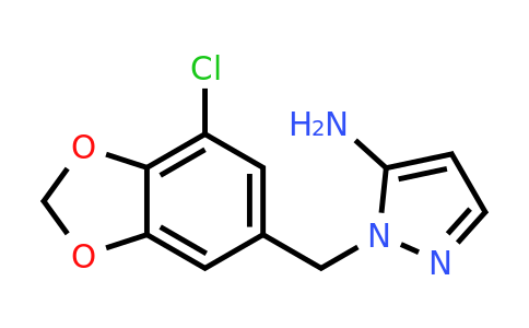 CAS 1152539-00-8 | 1-[(7-chloro-1,3-dioxaindan-5-yl)methyl]-1H-pyrazol-5-amine
