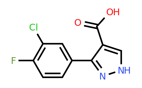 CAS 1152540-21-0 | 3-(3-chloro-4-fluorophenyl)-1H-pyrazole-4-carboxylic acid