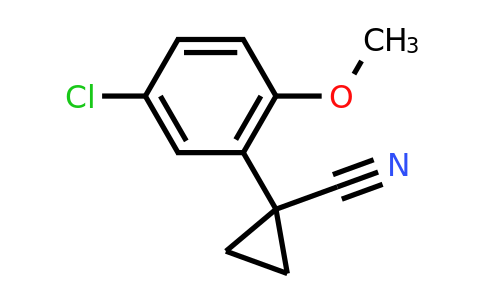 CAS 1152566-93-2 | 1-(5-Chloro-2-methoxyphenyl)cyclopropane-1-carbonitrile