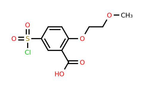 CAS 1152569-75-9 | 5-(Chlorosulfonyl)-2-(2-methoxyethoxy)benzoic acid