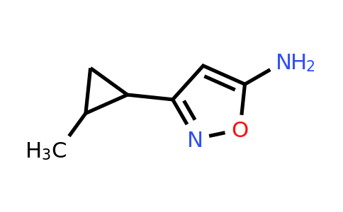 CAS 1152571-99-7 | 3-(2-Methylcyclopropyl)-1,2-oxazol-5-amine