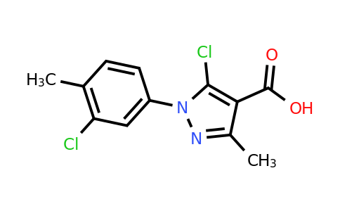 CAS 1152574-46-3 | 5-chloro-1-(3-chloro-4-methylphenyl)-3-methyl-1H-pyrazole-4-carboxylic acid