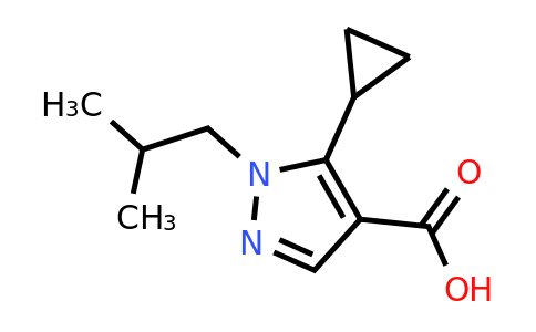CAS 1152576-11-8 | 5-cyclopropyl-1-(2-methylpropyl)-1H-pyrazole-4-carboxylic acid