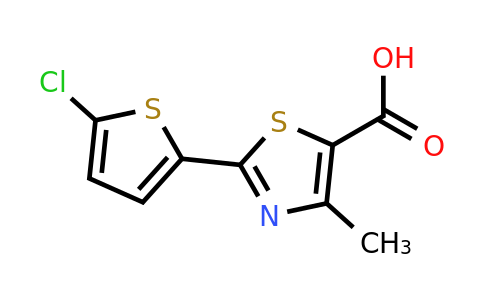 CAS 1152599-58-0 | 2-(5-Chlorothiophen-2-yl)-4-methyl-1,3-thiazole-5-carboxylic acid
