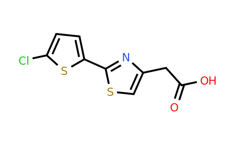 CAS 1152605-21-4 | 2-[2-(5-Chlorothiophen-2-yl)-1,3-thiazol-4-yl]acetic acid