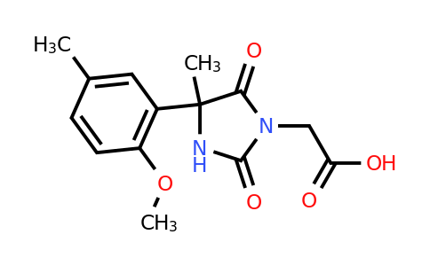 CAS 1152642-00-6 | 2-[4-(2-methoxy-5-methylphenyl)-4-methyl-2,5-dioxoimidazolidin-1-yl]acetic acid
