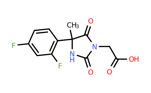 CAS 1152642-09-5 | 2-[4-(2,4-difluorophenyl)-4-methyl-2,5-dioxoimidazolidin-1-yl]acetic acid