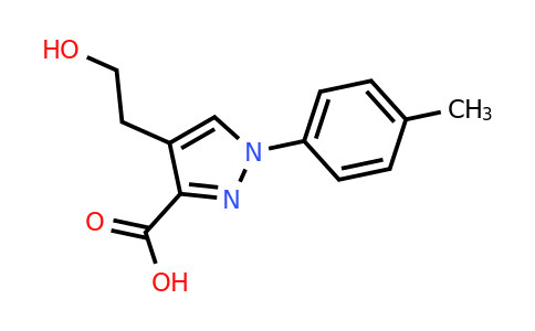 CAS 1152847-88-5 | 4-(2-Hydroxyethyl)-1-(4-methylphenyl)-1H-pyrazole-3-carboxylic acid