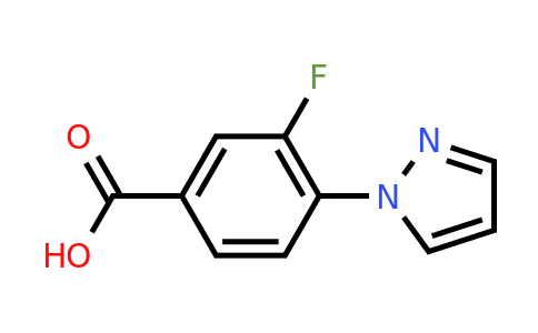 CAS 1152868-16-0 | 3-Fluoro-4-(1H-pyrazol-1-yl)benzoic acid