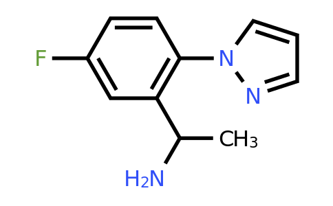 CAS 1152880-22-2 | 1-[5-Fluoro-2-(1H-pyrazol-1-yl)phenyl]ethan-1-amine