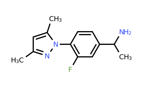 CAS 1152880-35-7 | 1-[4-(3,5-dimethyl-1H-pyrazol-1-yl)-3-fluorophenyl]ethan-1-amine