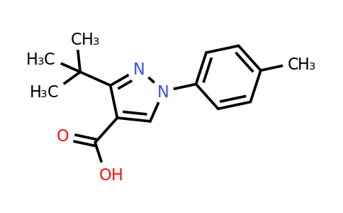 CAS 1152890-59-9 | 3-tert-butyl-1-(4-methylphenyl)-1H-pyrazole-4-carboxylic acid
