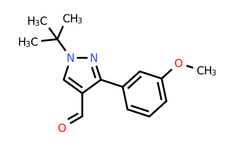 CAS 1152909-04-0 | 1-tert-butyl-3-(3-methoxyphenyl)-1H-pyrazole-4-carbaldehyde