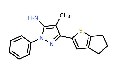 CAS 1152923-93-7 | 3-{4H,5H,6H-cyclopenta[b]thiophen-2-yl}-4-methyl-1-phenyl-1H-pyrazol-5-amine