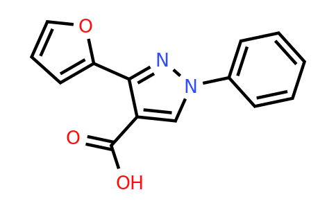 CAS 1152933-30-6 | 3-(Furan-2-yl)-1-phenyl-1H-pyrazole-4-carboxylic acid