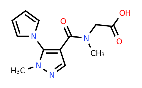 CAS 1152952-90-3 | 2-{N-methyl-1-[1-methyl-5-(1H-pyrrol-1-yl)-1H-pyrazol-4-yl]formamido}acetic acid