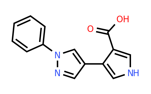 CAS 1152964-26-5 | 4-(1-Phenyl-1H-pyrazol-4-yl)-1H-pyrrole-3-carboxylic acid
