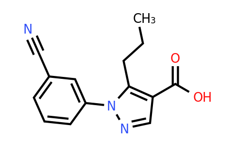 CAS 1153039-88-3 | 1-(3-cyanophenyl)-5-propyl-1H-pyrazole-4-carboxylic acid