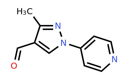 CAS 1153043-06-1 | 3-methyl-1-(pyridin-4-yl)-1H-pyrazole-4-carbaldehyde