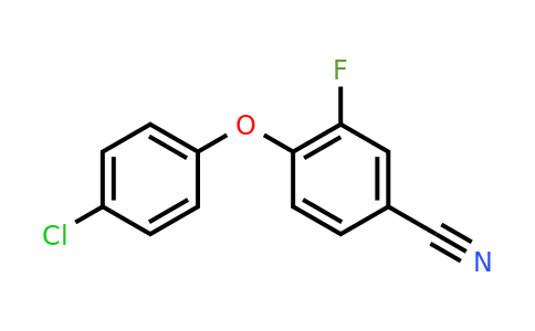 CAS 1153105-44-2 | 4-(4-chlorophenoxy)-3-fluorobenzonitrile