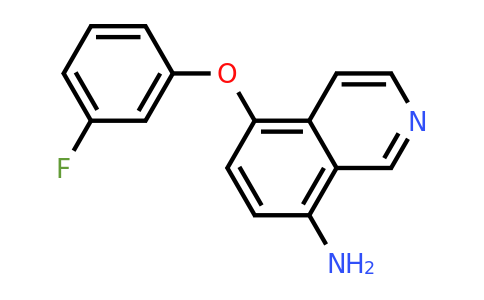 CAS 1153120-17-2 | 5-(3-Fluorophenoxy)isoquinolin-8-amine