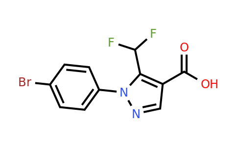 CAS 1153153-65-1 | 1-(4-Bromophenyl)-5-(difluoromethyl)-1H-pyrazole-4-carboxylic acid