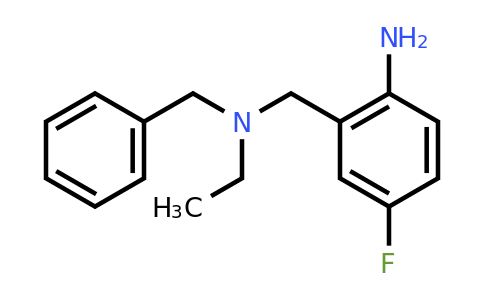 CAS 1153197-48-8 | 2-((Benzyl(ethyl)amino)methyl)-4-fluoroaniline