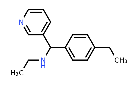 CAS 1153290-71-1 | Ethyl[(4-ethylphenyl)(pyridin-3-yl)methyl]amine