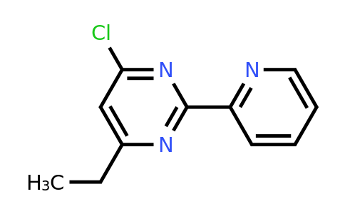 CAS 1153411-91-6 | 4-Chloro-6-ethyl-2-(pyridin-2-yl)pyrimidine