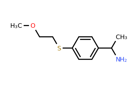 CAS 1153516-08-5 | 1-{4-[(2-methoxyethyl)sulfanyl]phenyl}ethan-1-amine