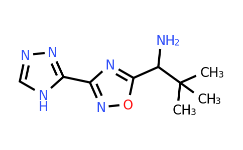 CAS 1153519-17-5 | 2,2-dimethyl-1-[3-(4H-1,2,4-triazol-3-yl)-1,2,4-oxadiazol-5-yl]propan-1-amine