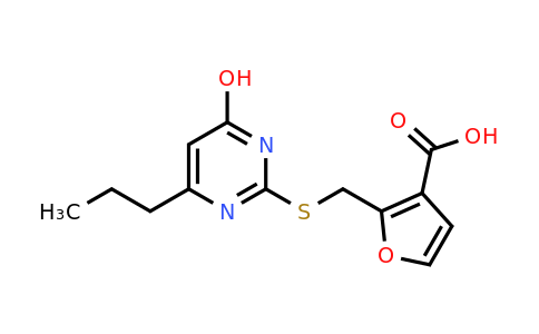 CAS 1153555-95-3 | 2-{[(4-hydroxy-6-propylpyrimidin-2-yl)sulfanyl]methyl}furan-3-carboxylic acid