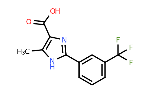 CAS 1153734-86-1 | 5-methyl-2-[3-(trifluoromethyl)phenyl]-1H-imidazole-4-carboxylic acid