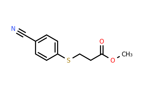 CAS 1154018-52-6 | methyl 3-[(4-cyanophenyl)sulfanyl]propanoate
