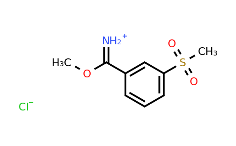 CAS 1154063-15-6 | Methoxy[3-(methylsulfonyl)phenyl]methaniminium chloride