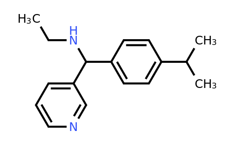 CAS 1154165-82-8 | Ethyl({[4-(propan-2-yl)phenyl](pyridin-3-yl)methyl})amine